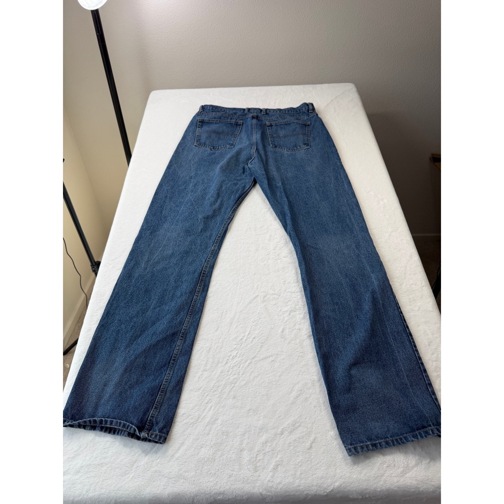 Pintlar Jeans Mens 38x36 Blue Good Straight Leg 100% Cotton Rugged Denim - Picture 5 of 12